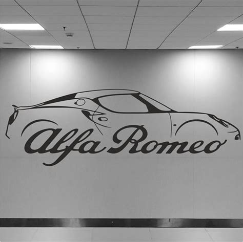 Zen Graphics Alfa Romeo 4c Wall Art Sticker