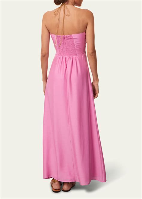 Vix Solid Melina Detail Maxi Dress Bergdorf Goodman