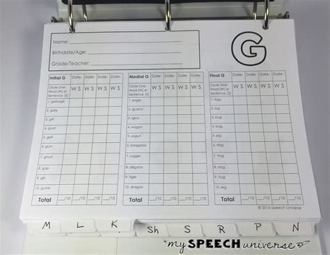 Articulation Progress Monitoring My Speech Universe