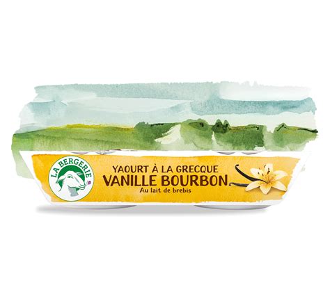 Yaourt La Grecque Vanille Bourbon X G La Bergerie