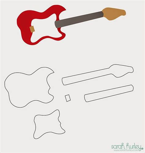 14 Awsome Guitar Cake Templates And Designs Guitar Cake Guitar Birthday Cakes Cake Templates