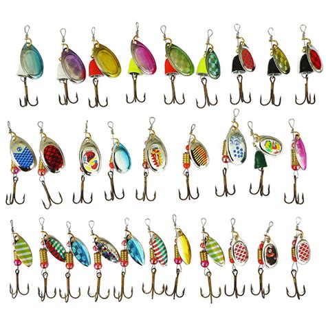 Pcs Set Assorted Spinners Fishing Lures Spoon Crankbait Spinnerbaits