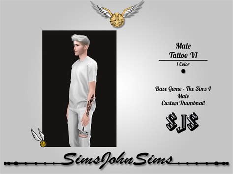 The Sims Resource Male Tattoo V1