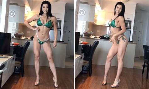 Female Bodybuilder Is Accused Of Spreading Porn After Posting A Bikini Video Daily Mail Online