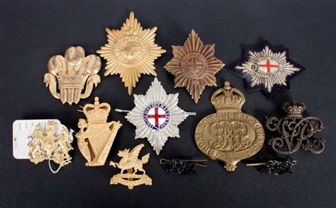 Twelve Assorted British Military Insignia Dec 14 2013 Alex Cooper