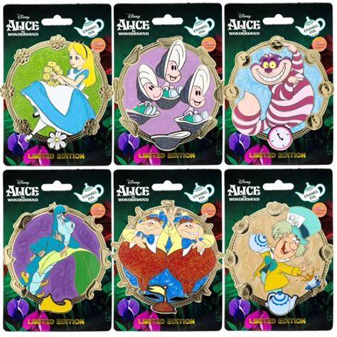 Alice In Wonderland Disney Pin Releases At Pink A La Mode Disney Pins