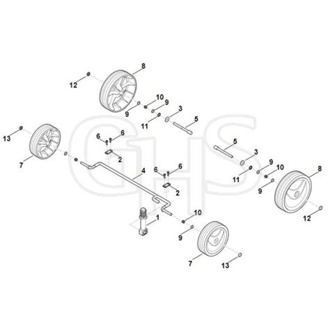 Viking LE240 0 Chassis Height Adjustment Parts Diagram GHS