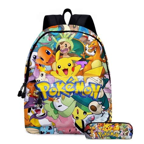 Sac à dos Pokemon Pikachu joli cartable Kawaii Pikachu pour enfants du