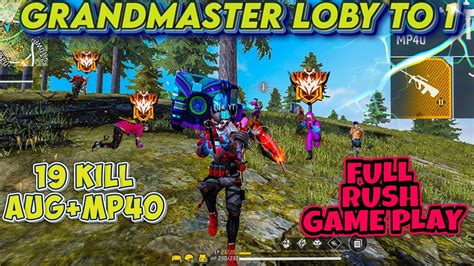 Unstoppable 19 Kill👌 Br Rank Match Grandmaster Lobby😁 Full Rush Game