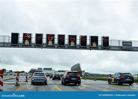 Hamburg Germany August Bundesautobahn Autobahn Highway