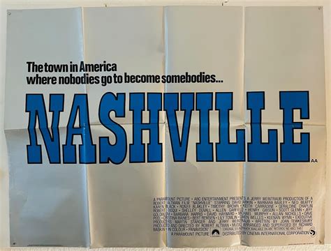 Nashville Original UK Quad Film Poster - Blue Robin Collectables