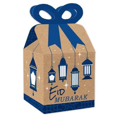 Big Dot Of Happiness Eid Mubarak Square Favor Gift Boxes Ramadan