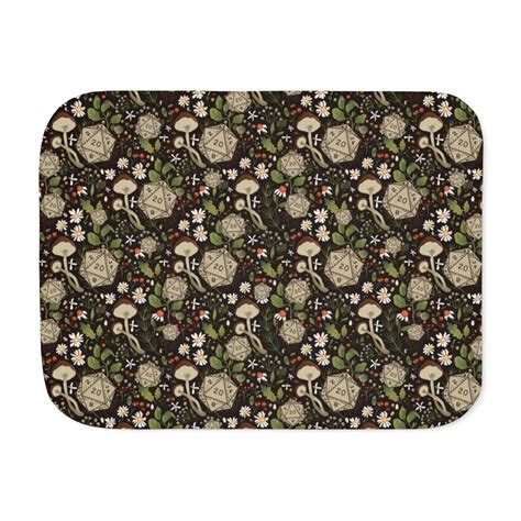 Dnd Druid Blanket Dnd Sherpa Blanket Woodland Dnd Cover D20 Etsy