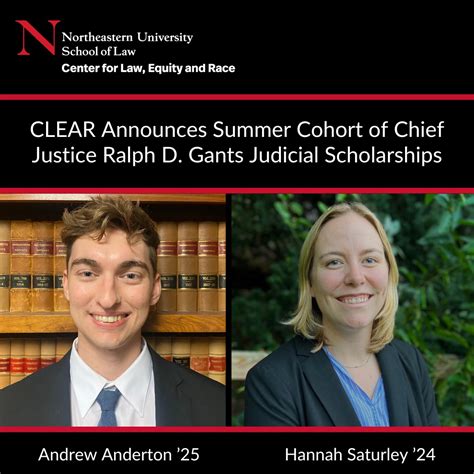 CLEAR Announces Summer Cohort of Chief Justice Ralph D. Gants Judicial Scholarships - School of ...