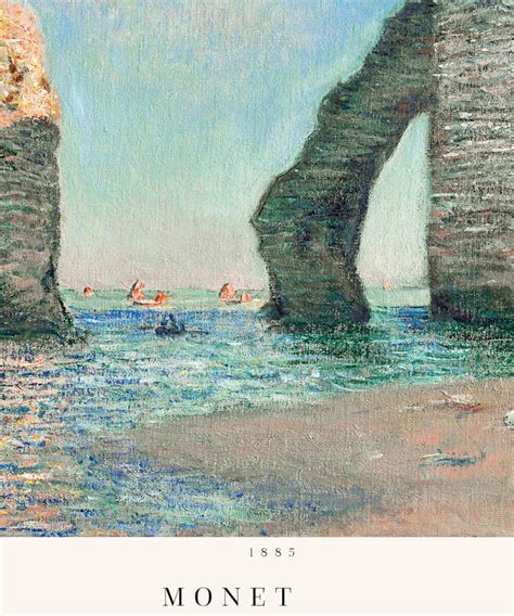 Claude Monet The Cliffs At Etretat Poster Duwart Famous Painters