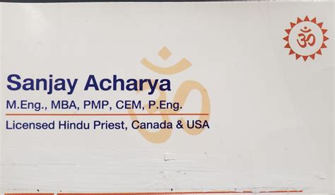 Acharya Guruji | MBM Toronto Directory