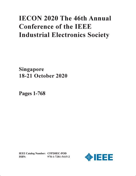 Ieee Industrial Electronics Society Annual Conference 46th 2020