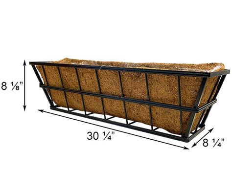 Panacea 81437 30 Inch Black Modern Farmhouse Deck Planter At Sutherlands