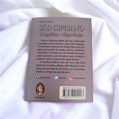 Livro São Cipriano O Legítimo Capa De Aço Ed Madras D