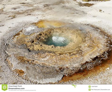 Steam Thermal Pond Yellowstone National Park Stock Photo Image Of