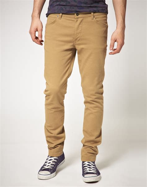 Asos Tan Skinny Jeans In Brown For Men Lyst