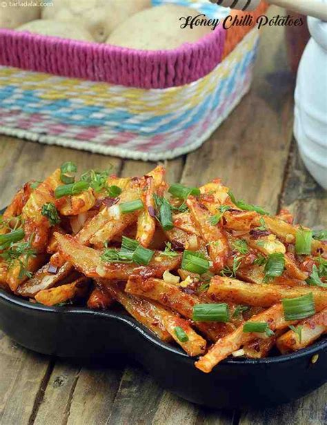 Honey Chilli Potatoes Recipe