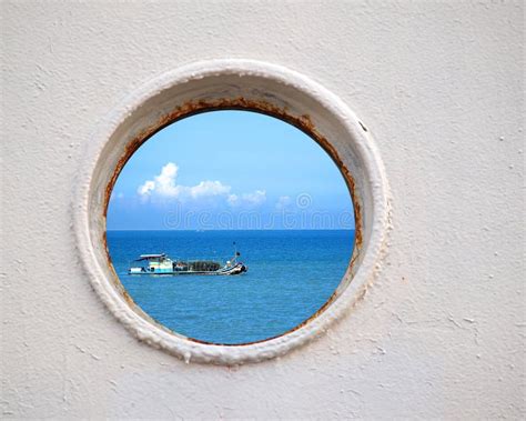 Chinese Fishing Boat Seen through Stock Image - Image of iron, summer: 19346129