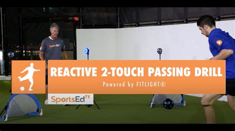 Soccer Lessons Reactive 2 Touch Passing Drill Youtube