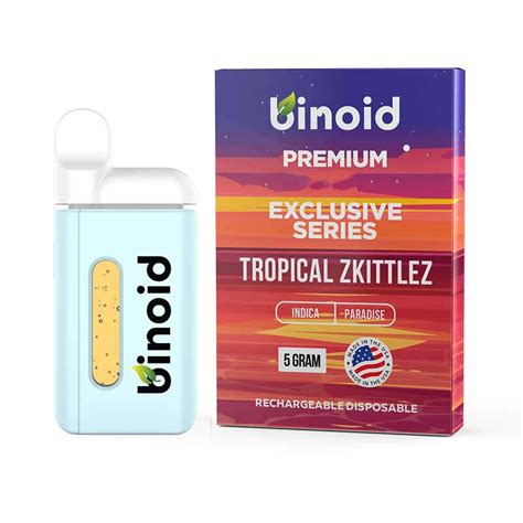 Binoid THCA Delta 9P Disposable Tropical Zkittlez 5g Lord Vaper Pens