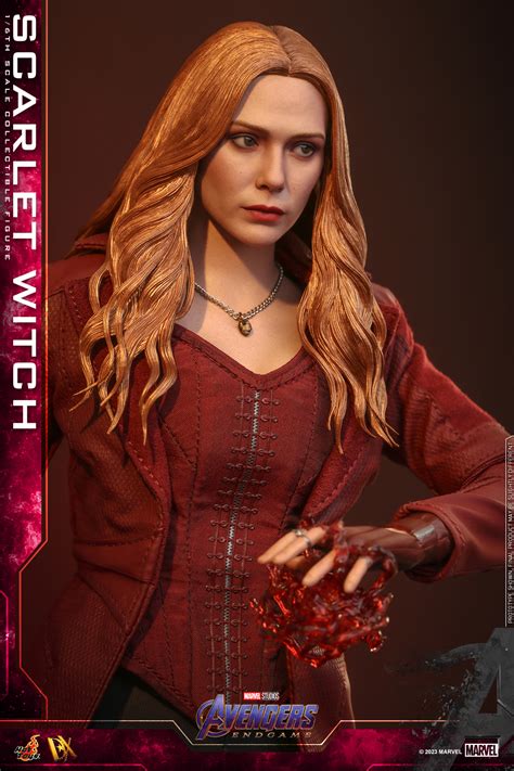 Hot Toys復仇者聯盟終局之戰緋紅女巫Scarlet Witch 比例的收藏級人偶 附上讓汪達氣勢再提升的特效地台