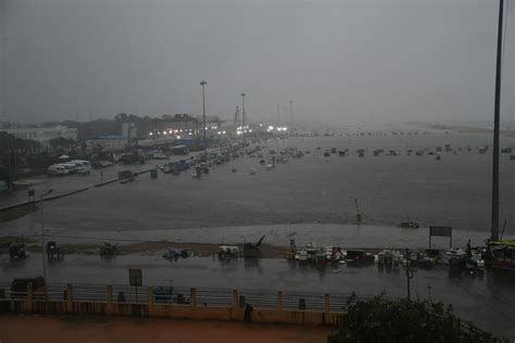 Cyclone Michaung In Pictures Floods Heavy Rain And Strong Winds Take