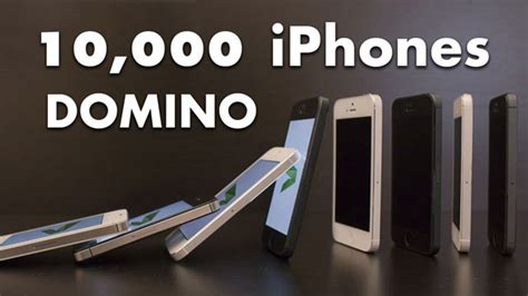 What A 10000 Iphone 5 Domino Cascade Looks Like Ubergizmo