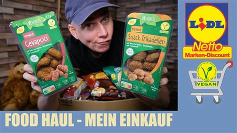 Vegane Cevapcici Mix Einkauf Bei LIDL NETTO FOOD HAUL 58