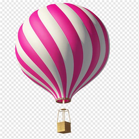 White And Pink Hot Air Balloon Illustration Hot Air Balloon Drawing