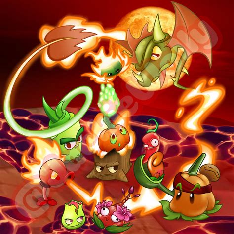 Pvz Fanart Hoooooot Plants By Jackiewolly On Deviantart