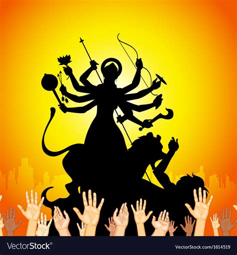 Durga Puja Royalty Free Vector Image Vectorstock