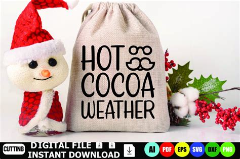 Hot Cocoa Weather Graphic By DesignShop24 Creative Fabrica
