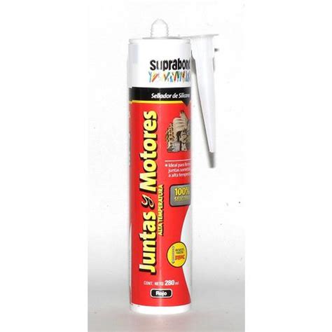 Suprabond Sellador Silicona Juntas Y Motores Rojo 280ml Cartucho