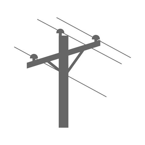 Conception D icône De Poteau électrique Vecteur Premium