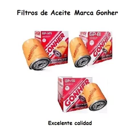 Filtros Aceite Gonher Excelente Calidad MercadoLibre