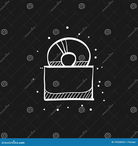 Sketch Icon in Black - Music Album Stock Vector - Illustration of ...