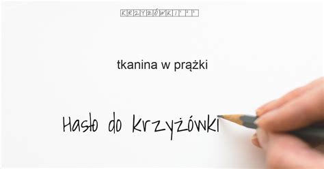 Tkanina W Pr Ki Krzy Wka