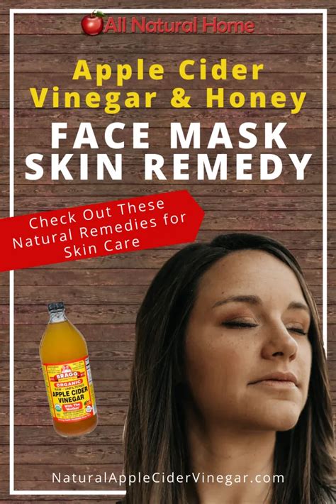 Honey And Apple Cider Vinegar Face Mask Face Scrub And Acne Remedy