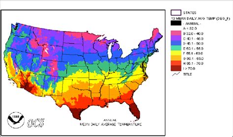 Mean annual air temperature map (NOAA) | Download Scientific Diagram