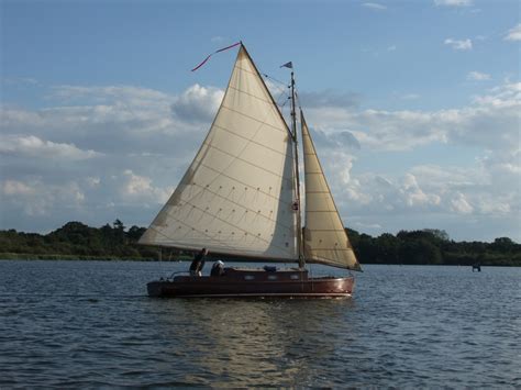 Old Fashioned And Classic Sailing Boats Of The Norfolk Broads Autumn