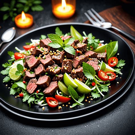 Thai Spicy Beef Salad With Cilantro And Mint Spice Storyteller