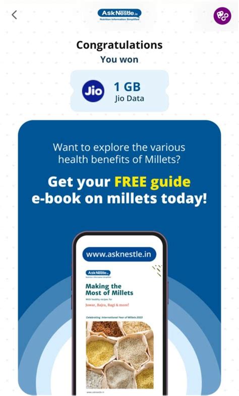 Instant Gb Free Jio Data From Myjio Asknestle Offer Assured For All