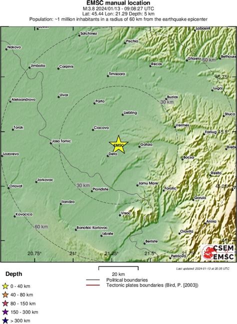 Cutremur Crustal Cu Magnitudinea De Grade In Banat Zona Voiteg