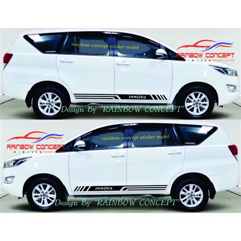 Jual Stiker Sticker Mobil Innova Sticker Toyota Innova Reborn List