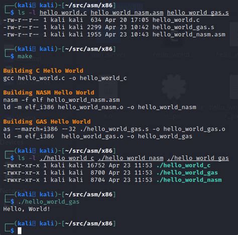 Linux X86 Assembly How To Build A Hello World Program In Gas Laptrinhx